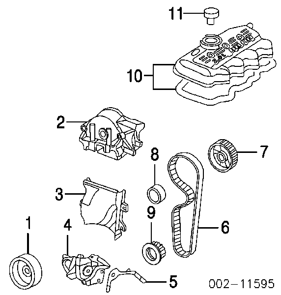 XS7Z6766AA Ford tapa de tubo de llenado de aceite