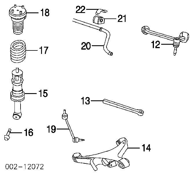 XW4Z5A649AA Ford brazo suspension (control trasero inferior derecho)