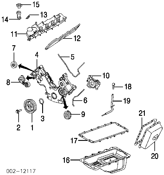 Anillo retén, cigüeñal frontal XW4Z6700AA Ford