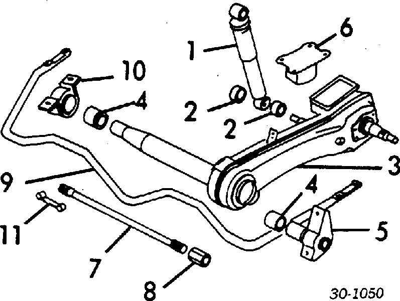 56119V6000 Nissan silentblock de brazo suspensión trasero transversal