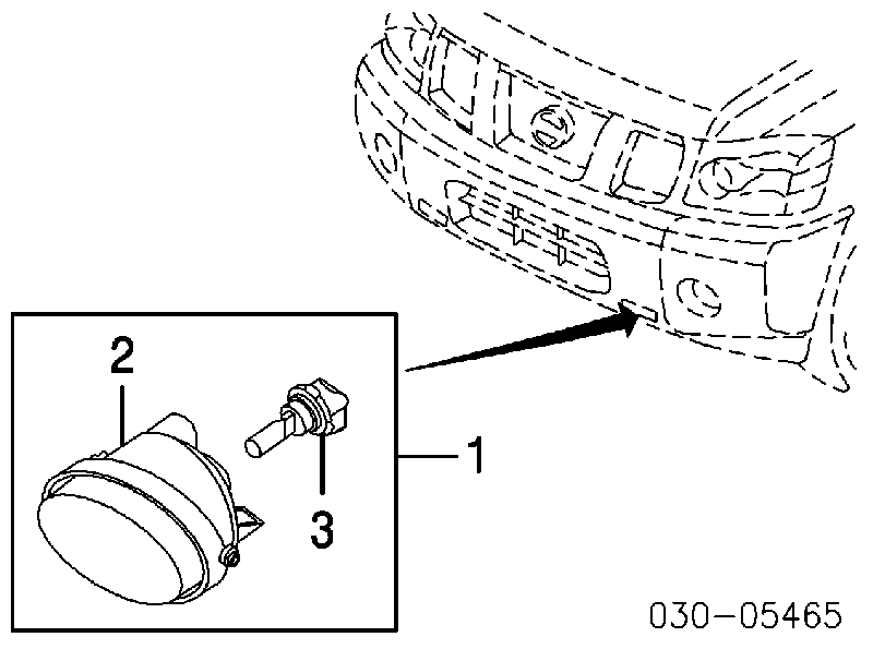  Faro antiniebla izquierdo para Nissan Armada TA60