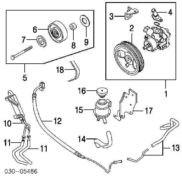  Polea, servobomba para Nissan Armada TA60