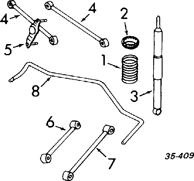 Amortiguador trasero FA2499281 Mazda