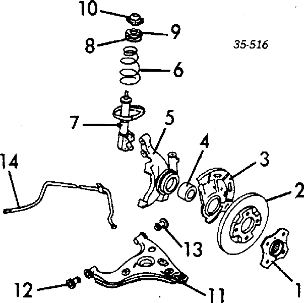 G03034700D Mazda amortiguador delantero derecho