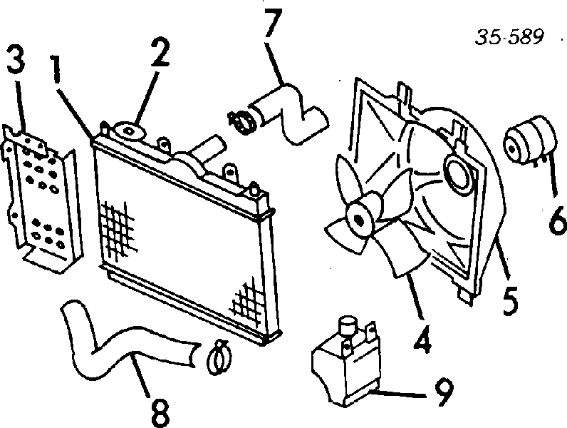 E35715200A Mazda radiador refrigeración del motor