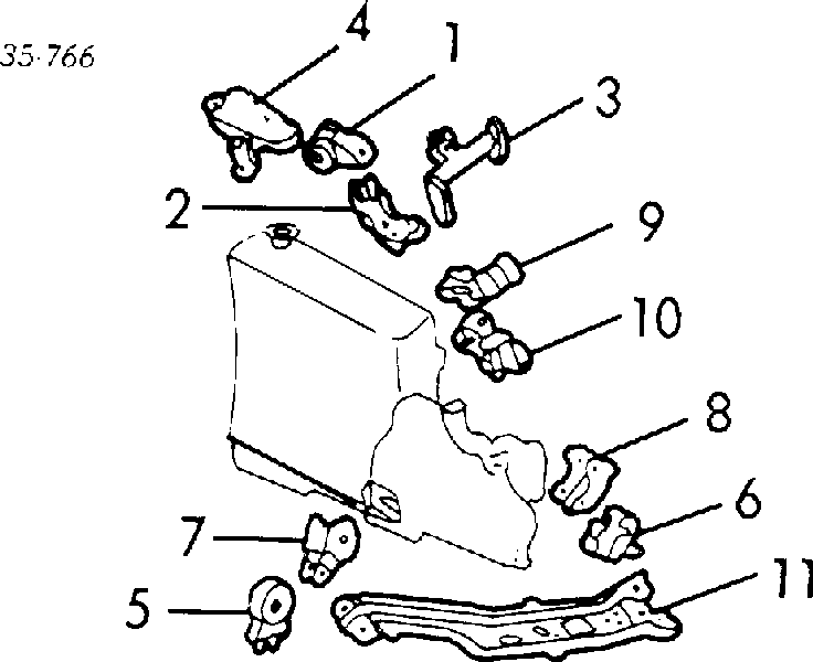 B09239050 Mazda soporte motor delantero