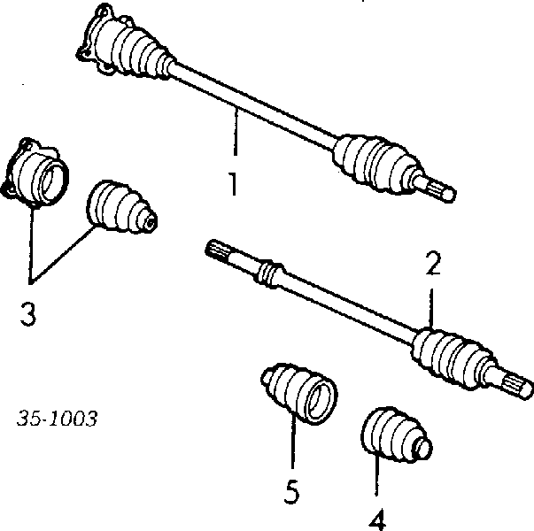 723222090 Subaru fuelle, árbol de transmisión trasero exterior