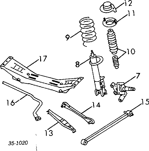  Palanca Trasera Inferior Izquierda/Derecha para Mazda 323 3 