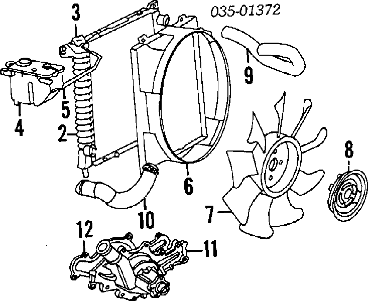 XL2Z8620CA Ford correa trapezoidal