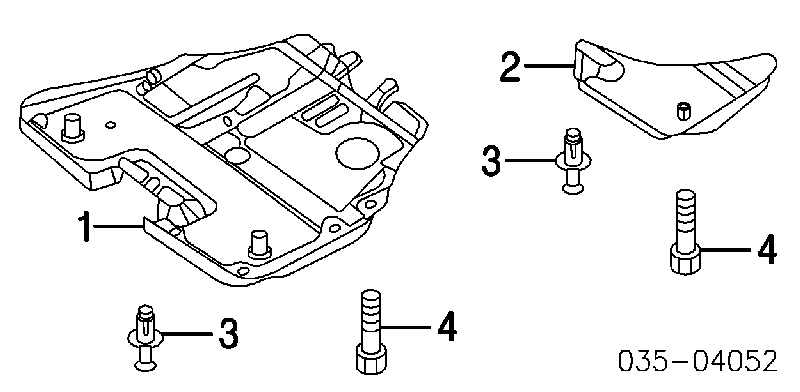 GK2A56111 Mazda protección motor /empotramiento