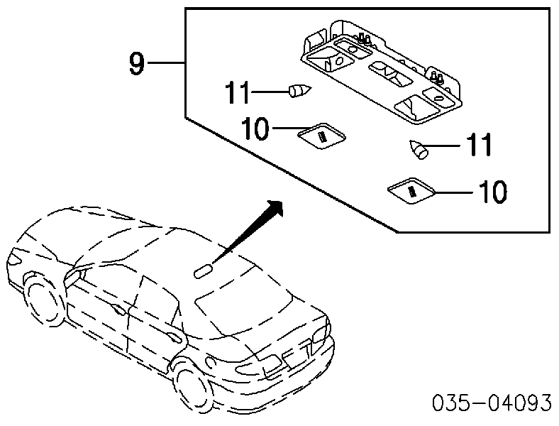  Luz interior (cabina) para Mazda 5 CR