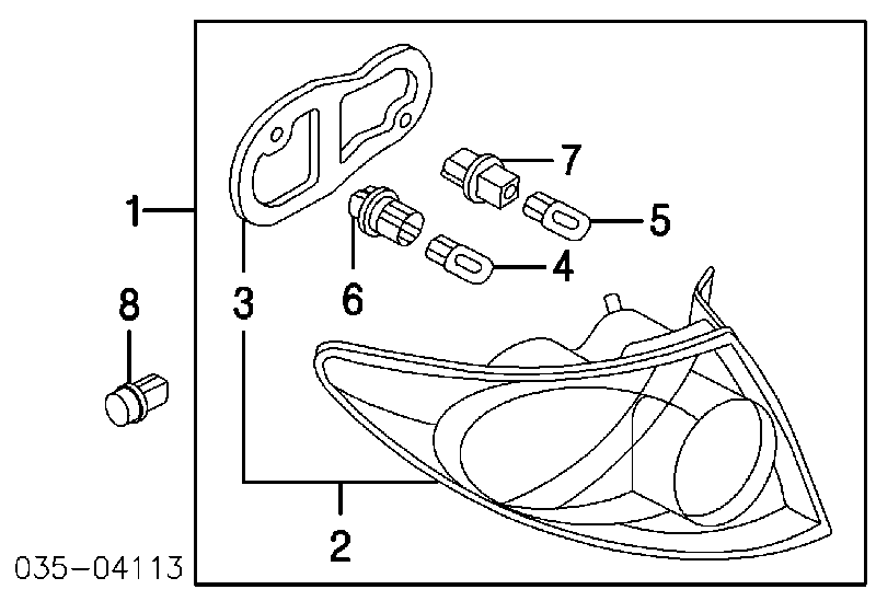  Clip de atadura de una linterna trasera para Mazda CX-3 DK