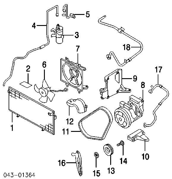 Tensor de correa poli V  73610AC000 Subaru