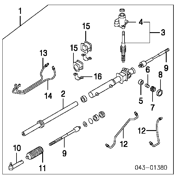 34140AC000 Subaru barra de acoplamiento