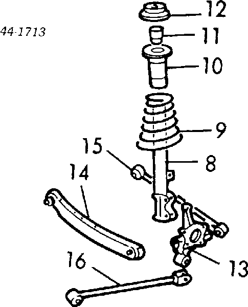 Brazo de suspensión trasero inferior derecho 4871020220 Toyota