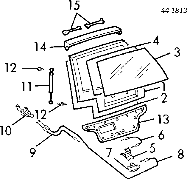  Amortiguador de maletero para Toyota Corolla E8B