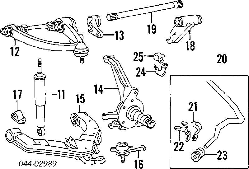 4334029116 Toyota rótula de suspensión inferior izquierda