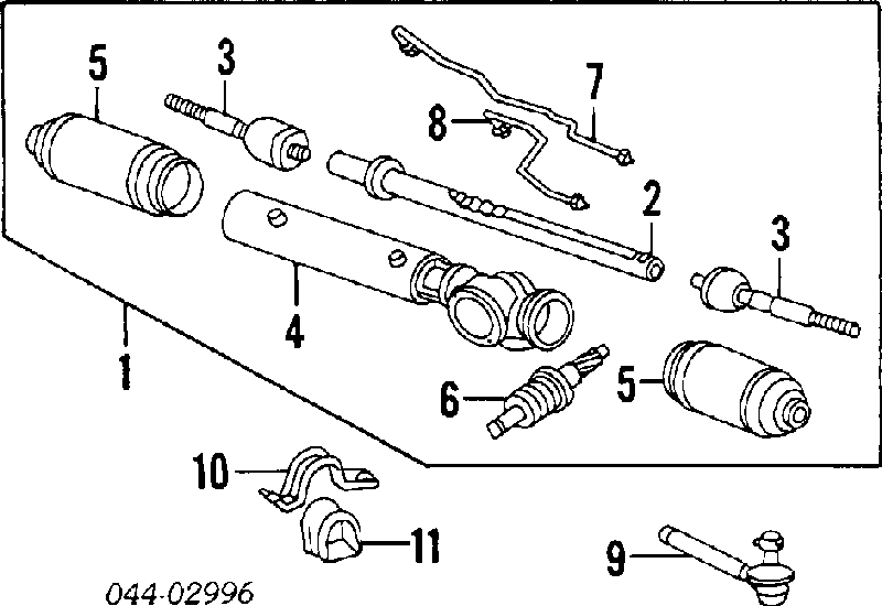 4550329235 Toyota barra de acoplamiento