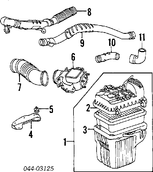 1780170010 Toyota filtro de aire