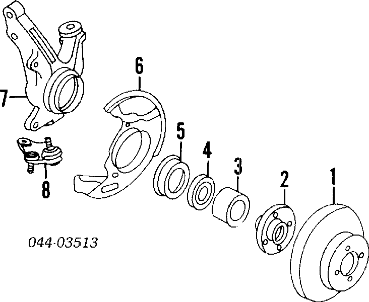 94851806 General Motors freno de disco delantero