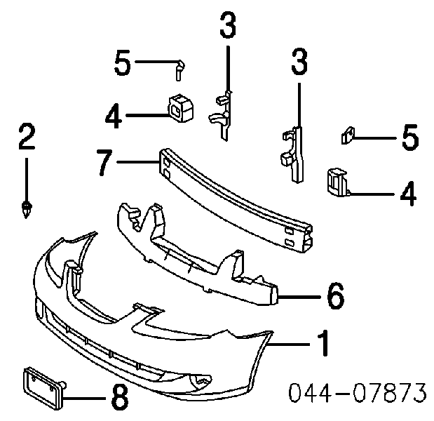  Parachoques delantero para Toyota Solara V3