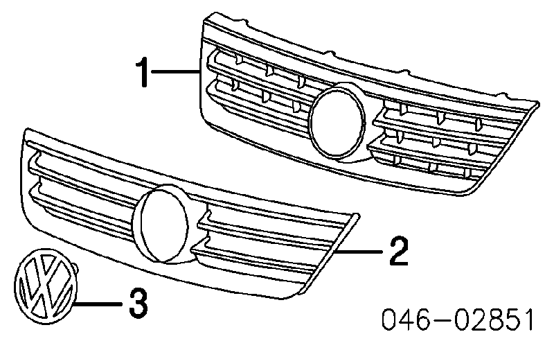 7L6853651BB41 VAG panal de radiador