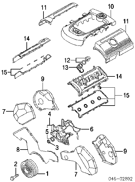  Perno de la polea del cigüeñal para Volkswagen Phaeton 1 