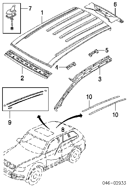  Techo para Volkswagen Touareg 1 