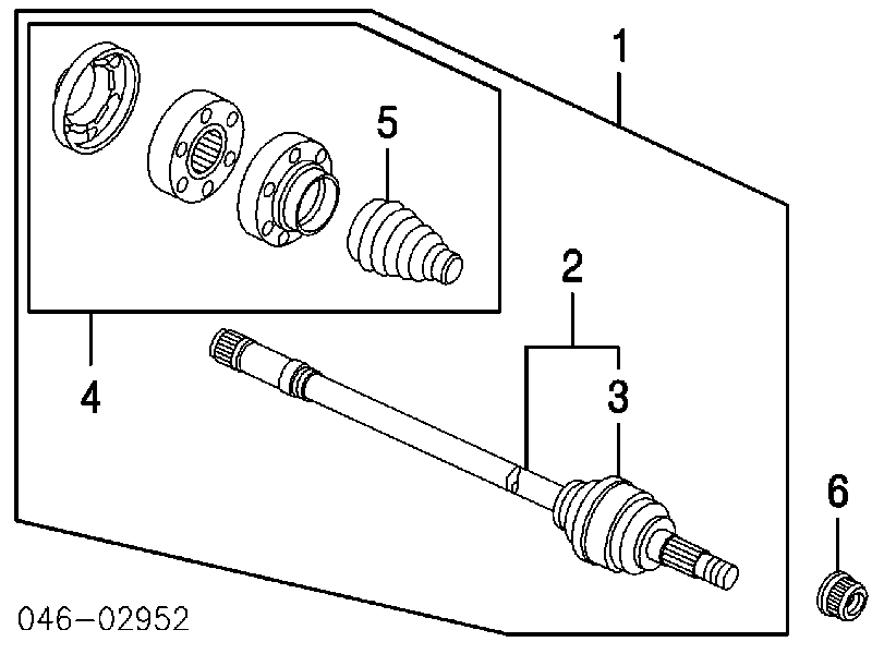 Árbol de transmisión trasero 7L0501817B VAG