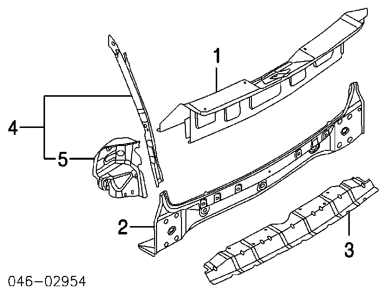  Panel trasero de maletero para Volkswagen Touareg 1 