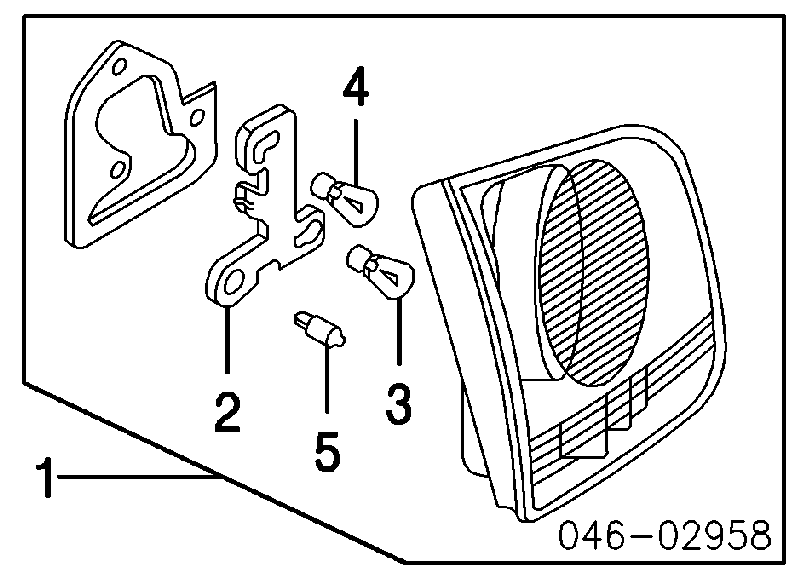 7L6945094H VAG piloto posterior interior derecho