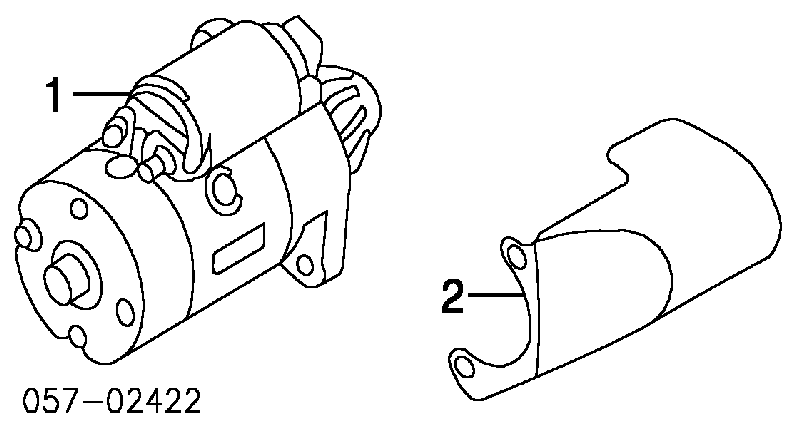 Motor de arranque M0T20672 Mitsubishi