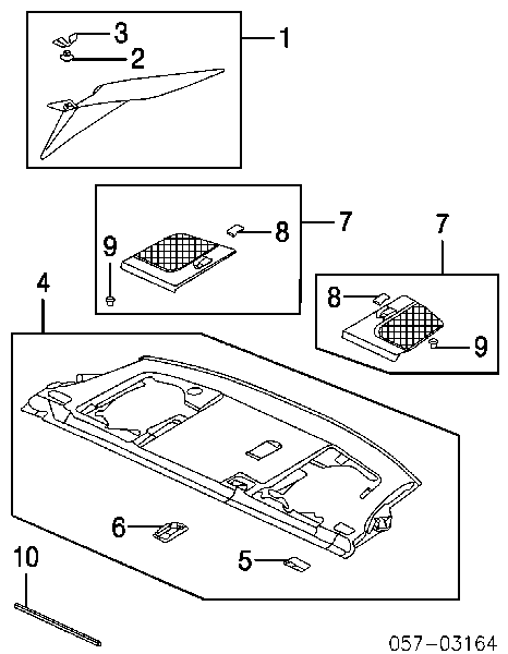  Clip, Tubuladura de sujeción, alféizar de la puerta para Mitsubishi Eclipse GK, GL