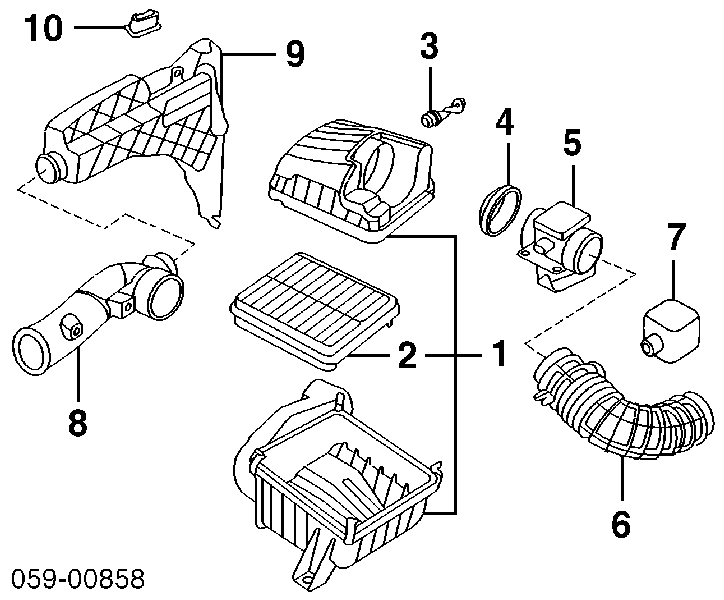 30020654 General Motors sensor de flujo de aire/medidor de flujo (flujo de aire masibo)