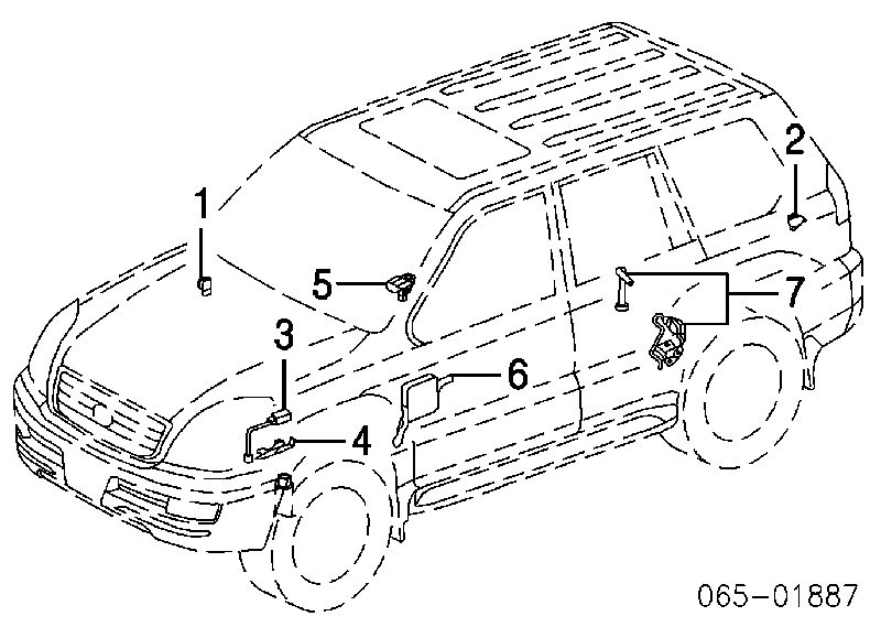 Sensor De Posicion del pedal del acelerador 8919122020 Toyota/Lexus