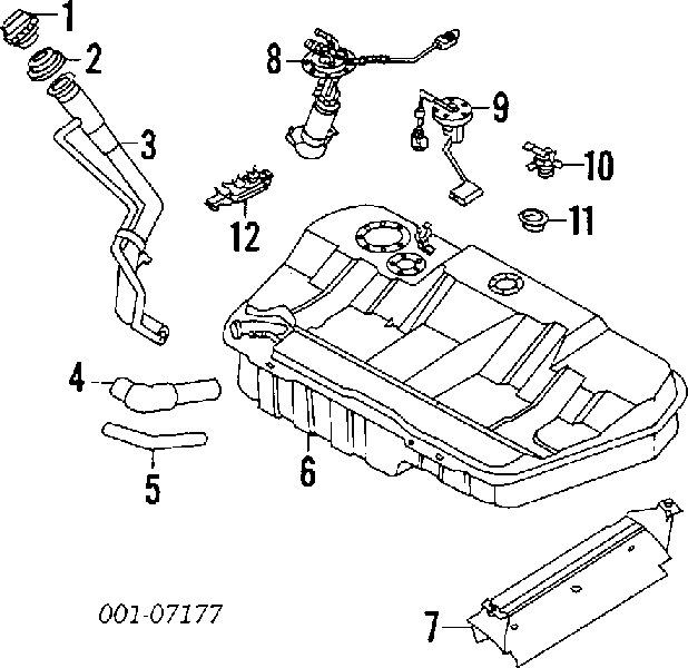 8-94384-528-1 Isuzu bomba de combustible eléctrica sumergible