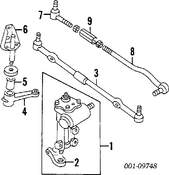 Engranaje de dirección 4860077E50 Suzuki