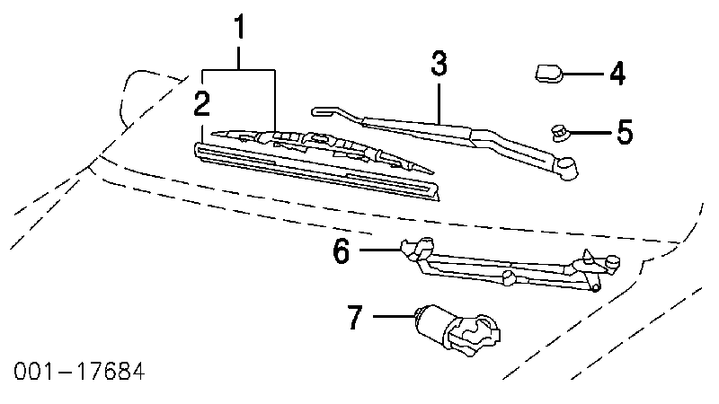 Tapa, brazo del limpiaparabrisas delantero 85292AA010 Toyota