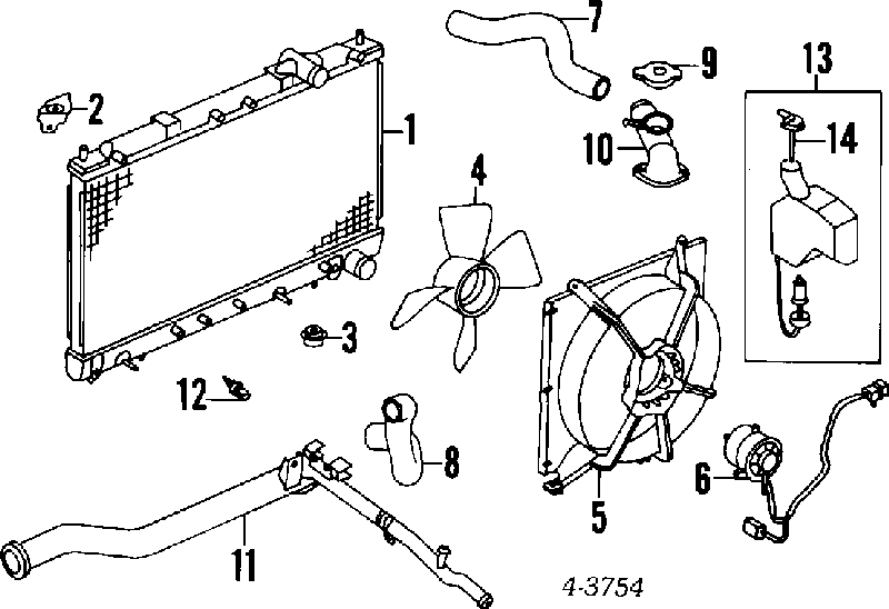 MB356704 Mitsubishi sensor, temperatura del refrigerante (encendido el ventilador del radiador)