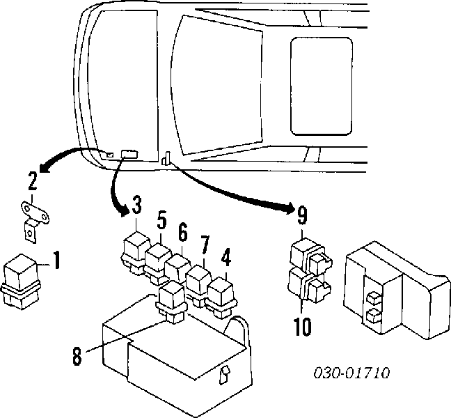 Relé bocina 2563079960 Nissan