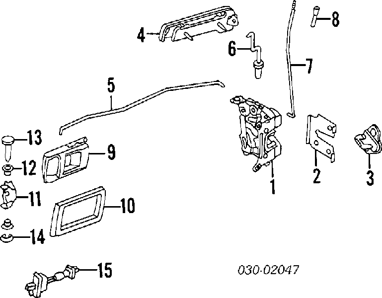 8041001G00 Nissan vastago, (pasador Bisagra Puerta)