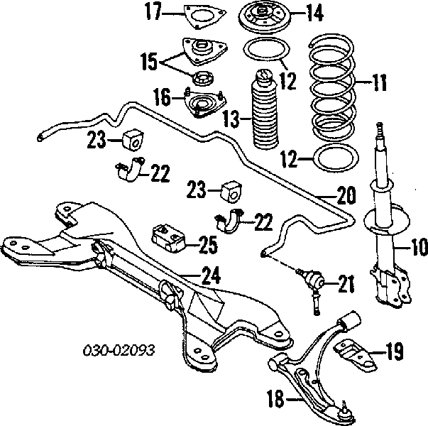 Soporte amortiguador delantero 5432250Y00 NIPPON MOTORS