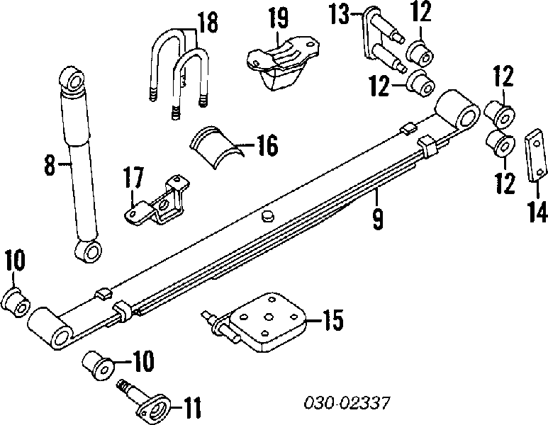 56210S4326 Nissan amortiguador trasero