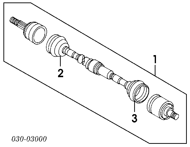 397410M326 Nissan fuelle, árbol de transmisión delantero interior