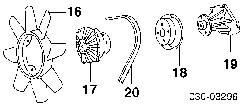 2108240F00 Nissan embrague, ventilador del radiador