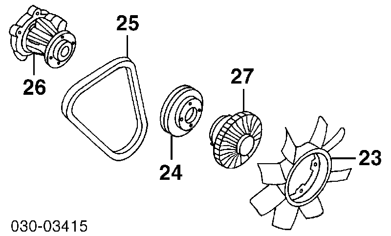 2108286G00 Nissan embrague, ventilador del radiador