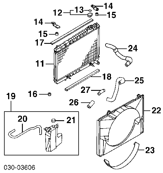 214304B701 Nissan tapa de radiador