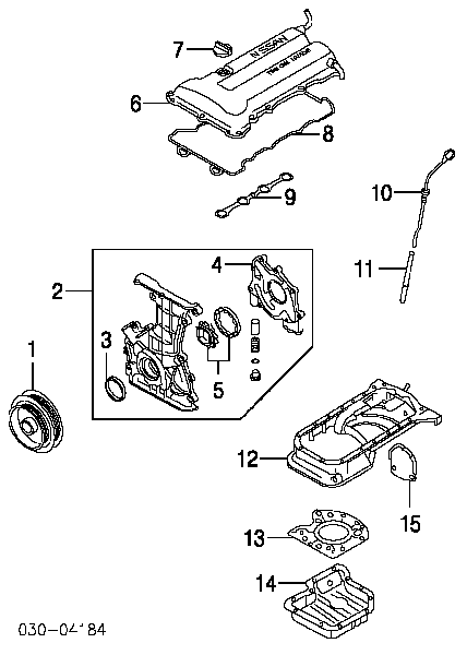 1351040F00 Nissan anillo retén, cigüeñal frontal