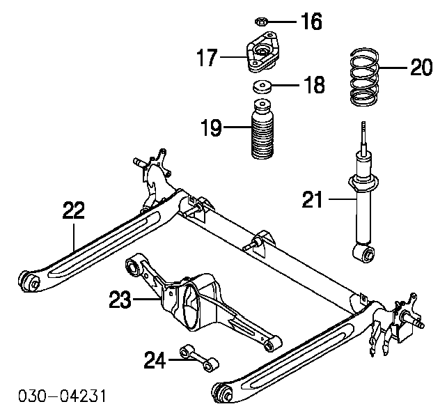 562104Z025 Nissan amortiguador trasero