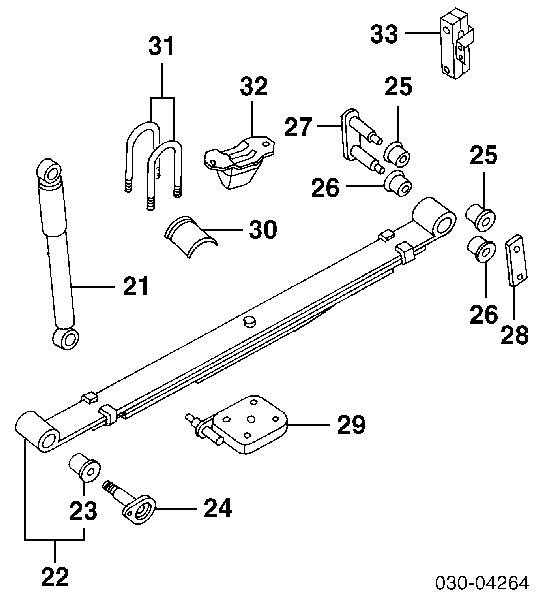 550467Z000 Nissan silentblock para gemela de ballesta